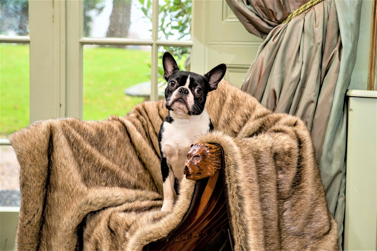 Faux Fur Dog Blankets by Berkeley Beautifully Handmade in UK