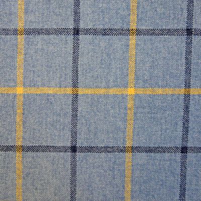 Luxury Dog Bed Tartan Fabric Covers in blue