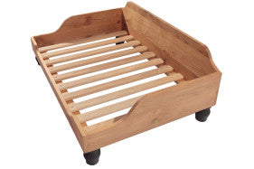 Berkeley Wooden Dog Bed Frame in Solid English Oak