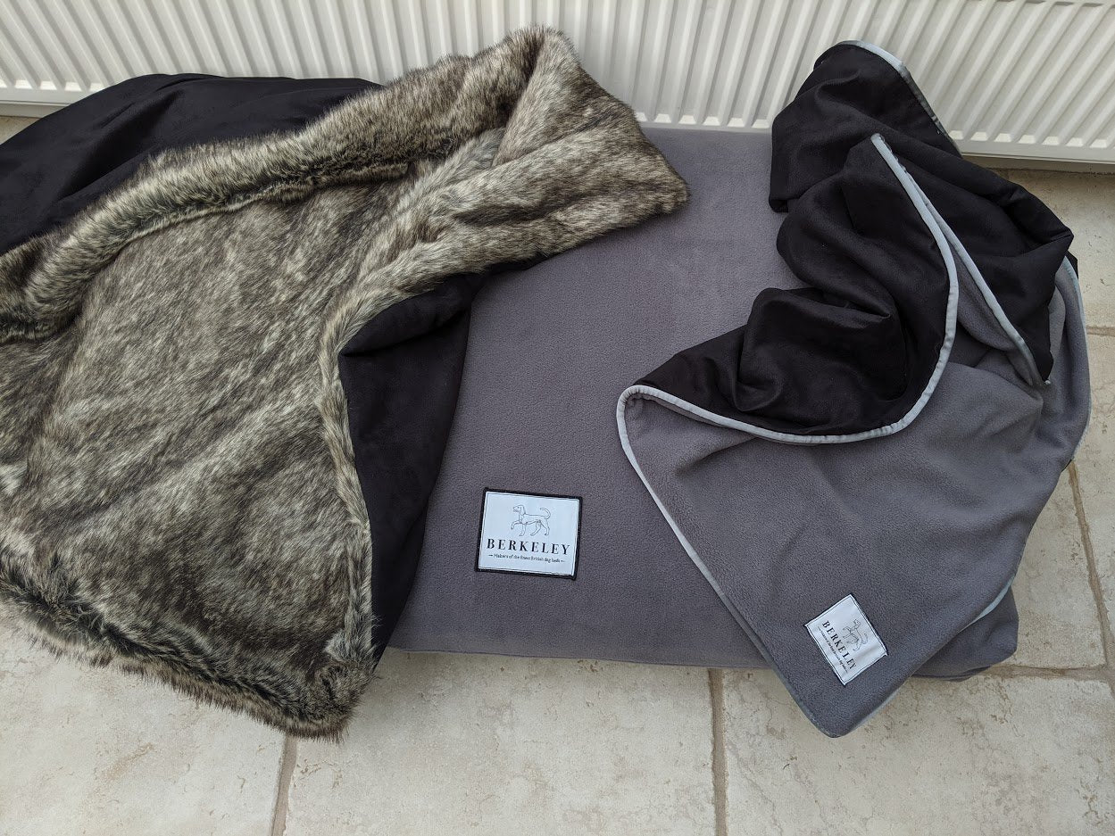 Berkeley Luxury Dog Blankets in Faux Fur and Fleece 