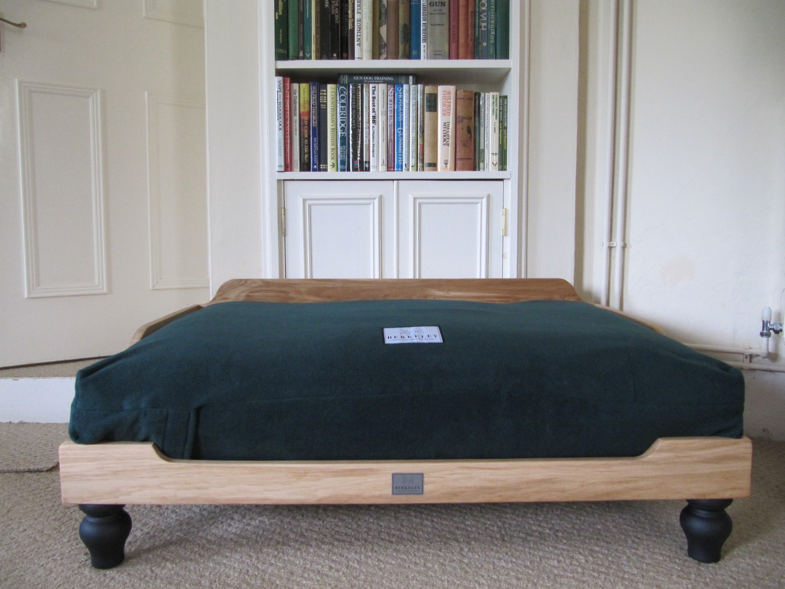 Luxury Wooden Dog Bed and Waterproof Orthopedic Mattress by Berkeley