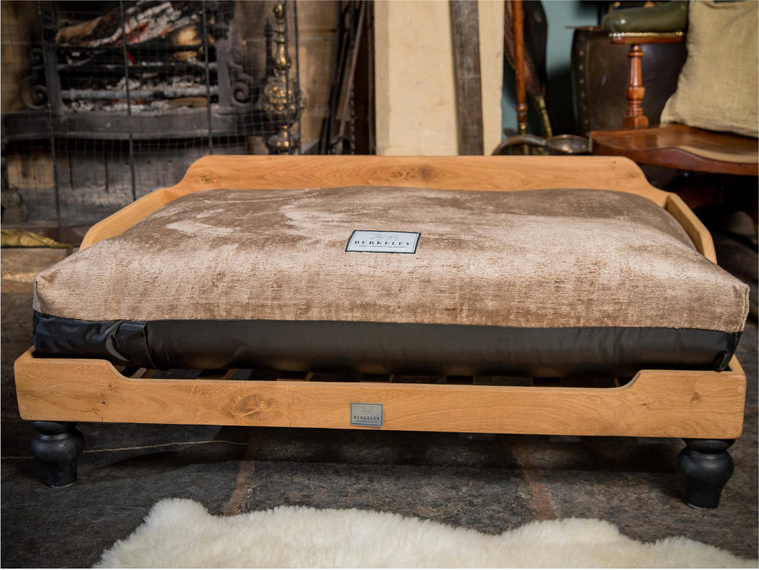 Luxury Velvet Dog Bed Covers Handmade by Berkeley UK